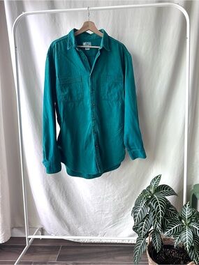 Vintage GAP Green Button-Up Shirt